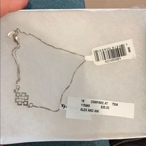 Alex and Ani sterling Endless knot bracelet